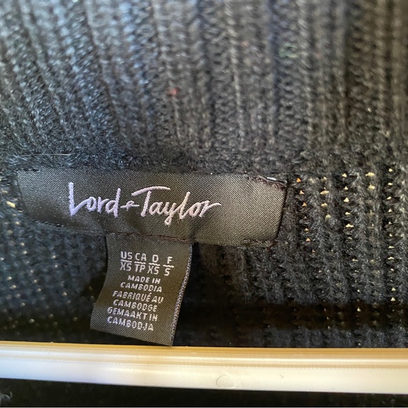 Lord & Taylor Knit Black Sweater - Picture 5 of 5